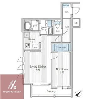 モクシオン大阪ベイ【2階】の間取り