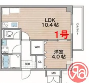 ソリティア鶴見橋【1階】の間取り