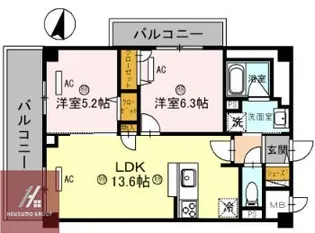 TMSノルド【503号室】の間取り