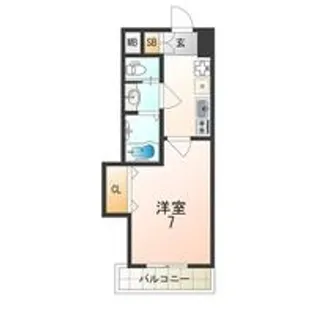 Luxe大正【6階】の間取り