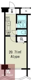 ノルデンハイムリバーサイド天神橋【5階】の間取り
