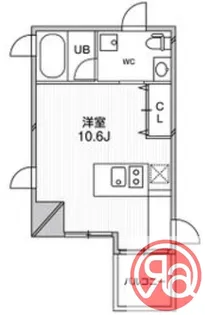 ルクレ堺筋本町レジデンス【13階】の間取り