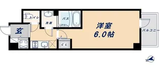 エスリード難波ステーションゲートノーステラス【3階】の間取り