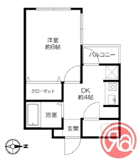 メルベーユ谷町【5階】の間取り