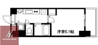 プレサンス天神橋ディオレ【4階】の間取り