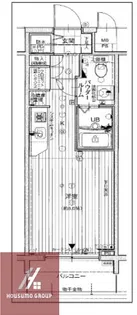 エスリード御堂筋梅田【1502号室】の間取り