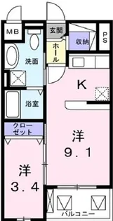 メゾン・ボヌール【2階】の間取り