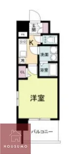 レジュールアッシュ桜宮リバーコート【1101号室】の間取り