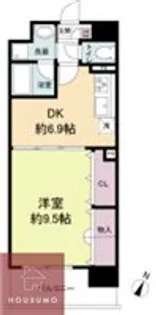 レジディア城北公園通【805号室】の間取り