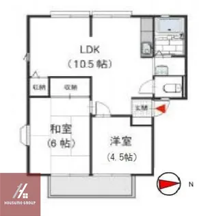 サンビレッジ芳崎 B【101号室】の間取り