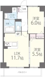 アベニール鷺洲【1階】の間取り
