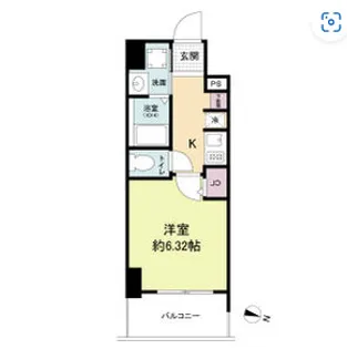 Metrosa弁天町【3階】の間取り