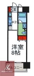 グランマーレ天満橋【1003号室】の間取り
