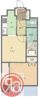 ラグレース福島【9階】の間取り