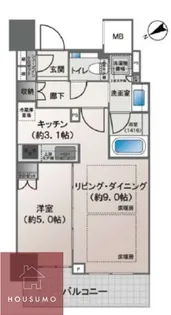 ザ・セントラルマークタワー【20階】の間取り