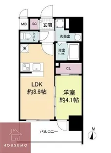 エスリードレジデンス梅田グランゲート【5階】の間取り