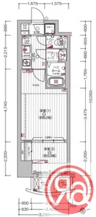 エグゼ難波東【8階】の間取り