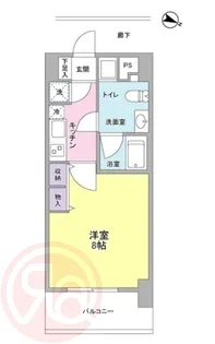 アプリーレ京町堀【9階】の間取り