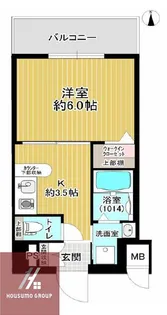 エステムプラザ梅田・扇町公園パークランド【904号室】の間取り