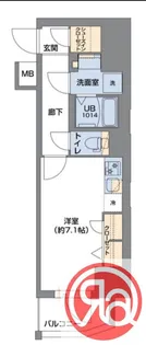 Metrosa谷町六丁目South【7階】の間取り
