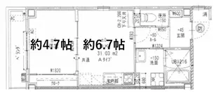GARDENIA天王寺南【4階】の間取り