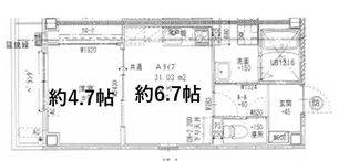 GARDENIA天王寺南【3階】の間取り