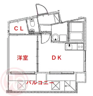 HERBE西長堀【8階】の間取り