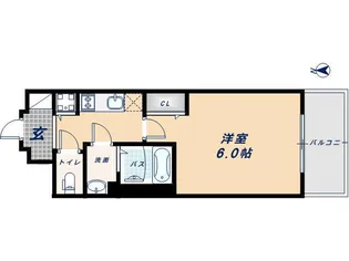 レオンコンフォート阿波座西【3階】の間取り