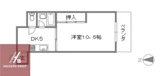 東洋プラザ高倉【1階】の間取り