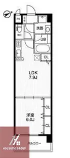 アーバンフラッツ城東【2階】の間取り