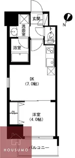 アーバネックス京橋【711号室】の間取り