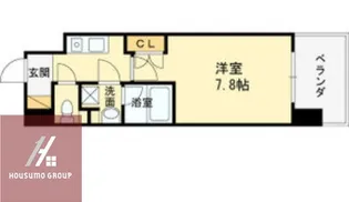 プールトゥジュール梅田ウエスト【2階】の間取り