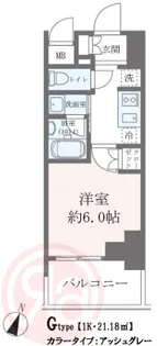 クレストコート靭公園 THE CLASS【9階】の間取り