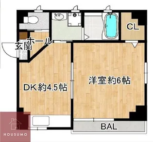 サンズサン野江【1階】の間取り