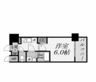 エスリード弁天町クレール【3階】の間取り