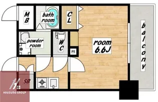 アドバンス大阪城北ルミウス【6階】の間取り