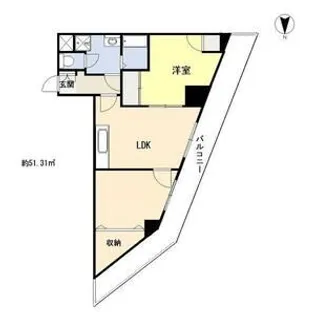 DAIKOマンション【10階】の間取り