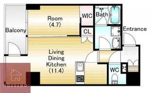 Fortunato 扇町【902号室】の間取り