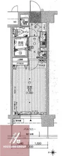 レジュールアッシュ梅田イースト【402号室】の間取り