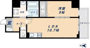 アルデールトモ北堀江【10階】の間取り