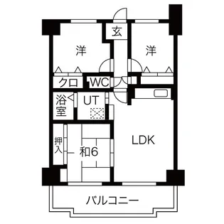 南海ハイライズフラット天下茶屋【9階】の間取り