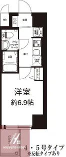 エグゼ大阪CITYルーエ【605号室】の間取り