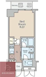 クレストコート堂島【4階】の間取り