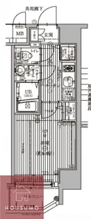 エスリード京橋WEST【3階】の間取り