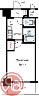 エスリード梅田西第3 【10階】の間取り