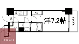 アスヴェル大阪城WESTⅡ【902号室】の間取り