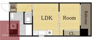 アクアスイート南森町【4階】の間取り
