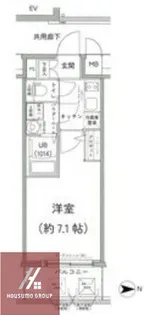 エスリード京橋アミュゼ【8階】の間取り