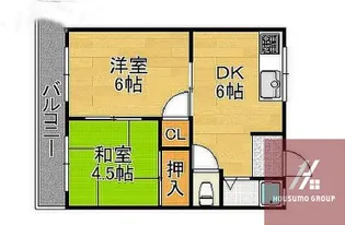 オリーブコート【1階】の間取り