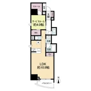 セレニテフラン本町【3階】の間取り